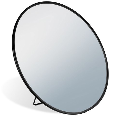 Lusterko kosmetyczne do makijażu do łazienki na stojaku czarne 20 cm VILDE 569559
