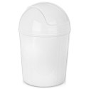 Mały kosz na śmieci na biurko łazienkowy do biura łazienki biały 920 ml ORION 731295