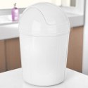 Mały kosz na śmieci na biurko łazienkowy do biura łazienki biały 920 ml ORION 731295