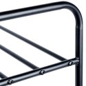 Metalowa półka na buty regał stojak organizer czarny 3-poziomowy 63x28x60cm VILDE 569979