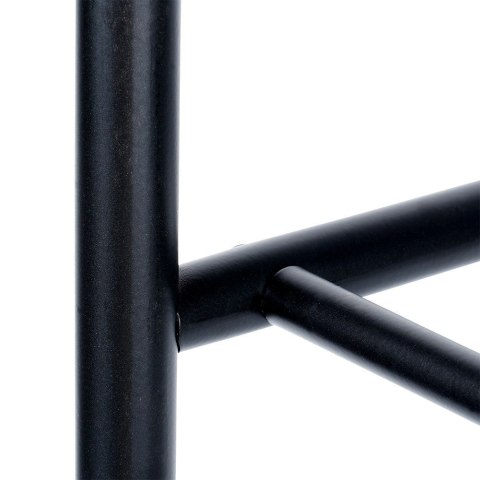 Metalowa półka na buty regał stojak organizer czarny 3-poziomowy 63x28x60cm VILDE 569979