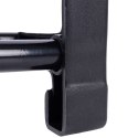 Metalowa półka na buty regał stojak organizer czarny 4-poziomowy 49.5x18.5x56.5cm VILDE 569732