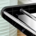 Metalowa półka na buty regał stojak organizer czarny 4-poziomowy 61.5x19x50cm VILDE 568024