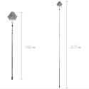 Miotła teleskopowa do zamiatania kurzu i pajęczyn trójkątna 143-324cm ORION 711909