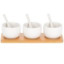 Miseczki na przekąski przystawki sosy ceramiczne białe 90ml 7-ele EXCELLENT HOUSEWARE 139074