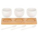 Miseczki na przekąski przystawki sosy ceramiczne białe 90ml 7-ele EXCELLENT HOUSEWARE 139074