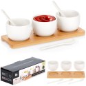 Miseczki na przekąski przystawki sosy ceramiczne białe 90ml 7-ele EXCELLENT HOUSEWARE 139074