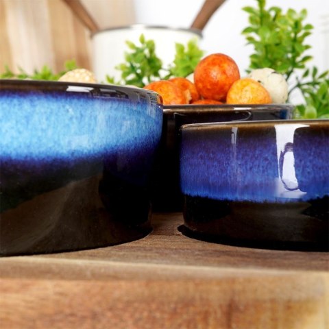 Miseczki na przekąski sos dip ceramiczne na tacy 20cm 4-ele EXCELLENT HOUSEWARE 139308-N