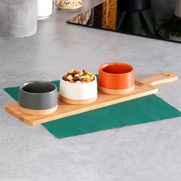 Miseczki na przekąski sos dip miski ceramiczne 48cm 4-ele EXCELLENT HOUSEWARE 139644