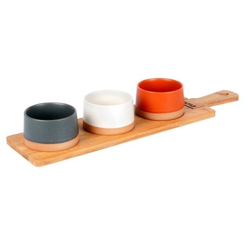 Miseczki na przekąski sos dip miski ceramiczne 48cm 4-ele EXCELLENT HOUSEWARE 139644