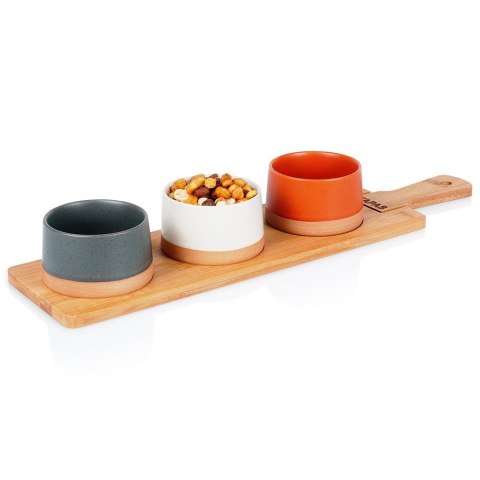 Miseczki na przekąski sos dip miski ceramiczne 48cm 4-ele EXCELLENT HOUSEWARE 139644