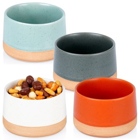 Miseczki na przekąski sos dip miski ceramiczne 9.5cm 220ml 4SZT EXCELLENT HOUSEWARE 139643