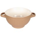 Miska do zupy na zupę bulionówka z uchem ceramiczna 640ml brązowa VILDE 139118-B