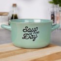 Miska do zupy na zupę bulionówka z uchem ceramiczna zielona 600ml SIAKI COLLECTION 139011-Z