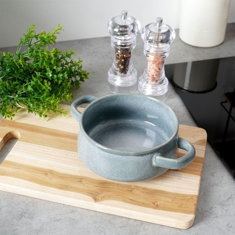 Miska do zupy na zupę bulionówka z uchem ceramiczna zielona 750ml SIAKI COLLECTION 120290-Z