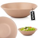 Miska sałatkowa na sałatkę surówkę ceramiczna beżowa SOHO 23.5cm 1.1L NAVA 10-099-274