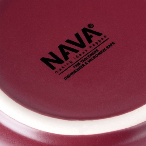 Miska sałatkowa na sałatkę surówkę ceramiczna bordowa SOHO 23.5cm 1.1L NAVA 10-099-294