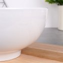 Miska sałatkowa porcelanowa do serwowania sałatek biała 20cm 1.6L VILDE 139365