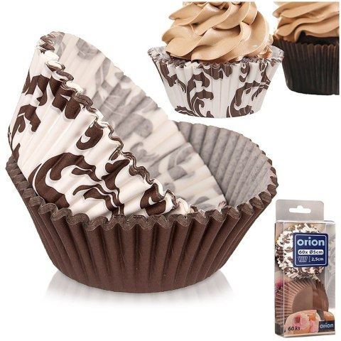 Papilotki do muffinek babeczek na muffinki papierowe 6.5cm 60 sztuk ORION 123236