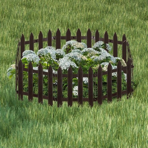 Płotek ogrodowy brązowy 30x30cm 10 szt. VILDE 351005-B