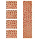 Podkładki na stół i bieżnik złota świąteczna prostokątna 5 szt. HOME STYLING COLLECTION 839152