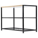 Półka na buty metalowa regał stojak organizer 3-poziomowy 63x30x43cm ORION 811117