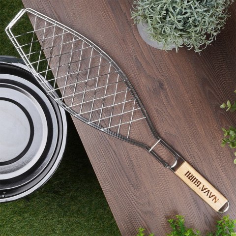 Ruszt do grillowania ryby metalowy BBQ GURU 60x14cm NAVA 10-238-018