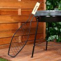 Ruszt do grillowania ryby stalowy czarny nieprzywierający 60x14.5cm VAGGAN 489310