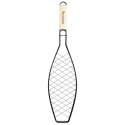 Ruszt do grillowania ryby stalowy czarny nieprzywierający 60x14.5cm VAGGAN 489310