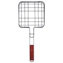 Ruszt do grillowania stalowy czarny nieprzywierający 20x47cm BBQ COLLECTION 489182