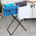 Suszarka na pranie metalowa czarna składana 93x43x88cm VILDE 779087