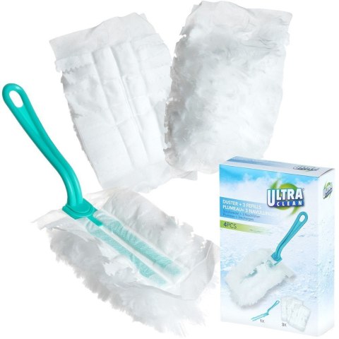 Szczotka do kurzu pajęczyn miotełka z wkładami wymiennymi 28cm 4-ele ULTRA CLEAN 779074