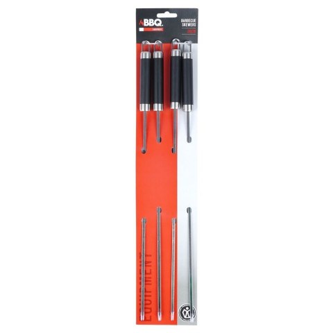 Szpikulce do szaszłyków mięsa szampury stalowe 47cm szpikulec 4 sztuki BBQ 489171