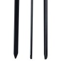 Szpikulce do szaszłyków mięsa szampury stalowe czarne 31.5cm 8 sztuk VAGGAN 489167