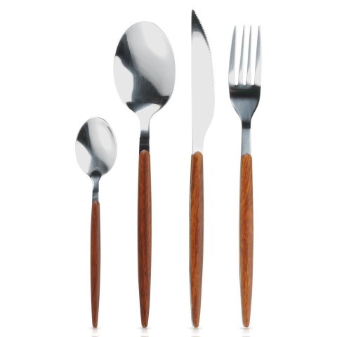 Zestaw sztućców komplet stalowy 16 elementów EXCELLENT HOUSEWARE 139743