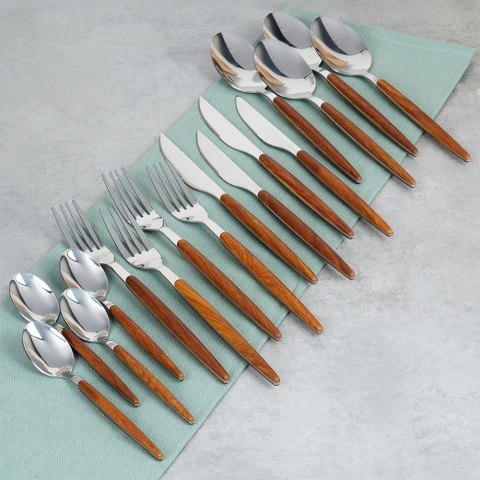 Zestaw sztućców komplet stalowy 16 elementów EXCELLENT HOUSEWARE 139743