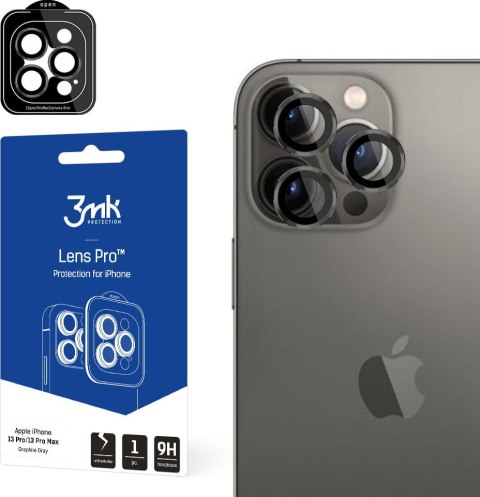 Apple iPhone 13 Pro/13 Pro Max - 3mk Lens Protection Pro Graphite Gray
