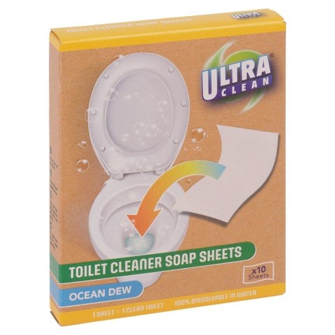 Chusteczki listki do czyszczenia WC rozpuszczalne zapachowe 10 sztuk ULTRA CLEAN 779100