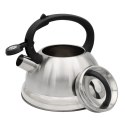 Czajnik stalowy z gwizdkiem 2.5L indukcja gaz tradycyjny srebrny BRUNBESTE BB-2272