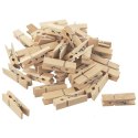 Klamerki dekoracyjne drewniane 4.5cm 50 sztuk ORION 531154