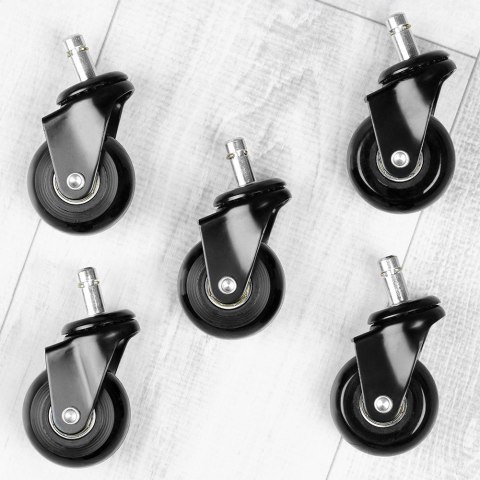 Kółka do fotela IKEA kauczukowe 5cm / 10 mm 5 sztuk VILDE 569995