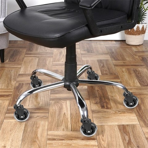 Kółka do fotela IKEA kauczukowe 7.5cm / 10 mm 5 sztuk VILDE 569999