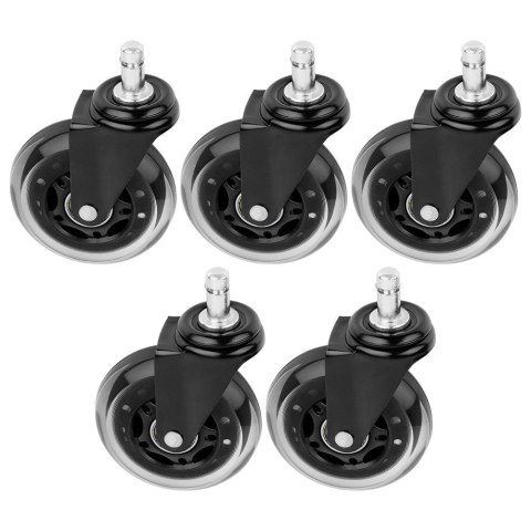 Kółka do fotela IKEA kauczukowe 7.5cm / 10 mm 5 sztuk VILDE 569999