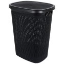 Kosz na pranie plastikowy czarny 60L BATHROOM SOLUTIONS 569367