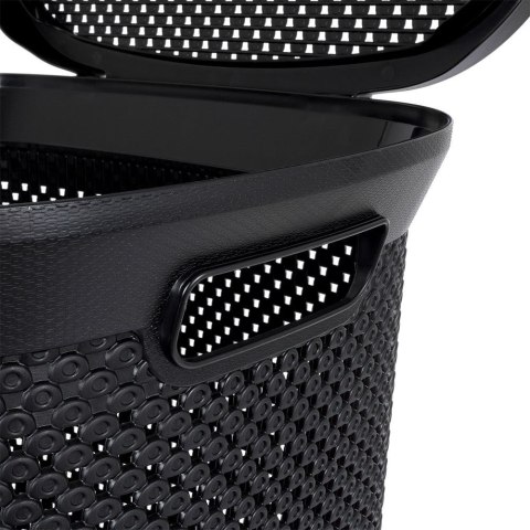 Kosz na pranie plastikowy czarny 60L BATHROOM SOLUTIONS 569367