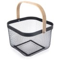 Koszyk do przechowywania metalowy czarny RADKA 27x24.5x17.5cm ORION 731636