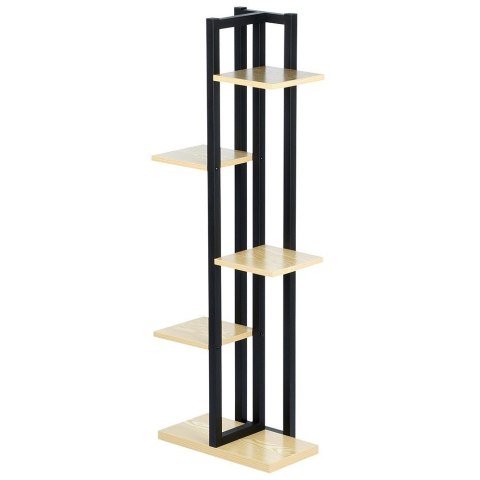 Kwietnik metalowy stojący wysoki 5-poziomowy 116.5cm VILDE 569828