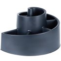 Kwietnik ogrodowy plastikowy czarny spiralny 53x43.5x32.5cm VILDE 339498