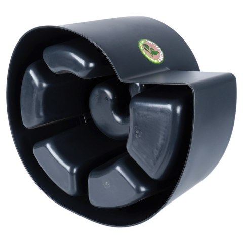 Kwietnik ogrodowy plastikowy czarny spiralny 53x43.5x32.5cm VILDE 339498