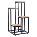 Kwietnik stojący wysoki metalowy 4-poziomowy 69cm VILDE 569813